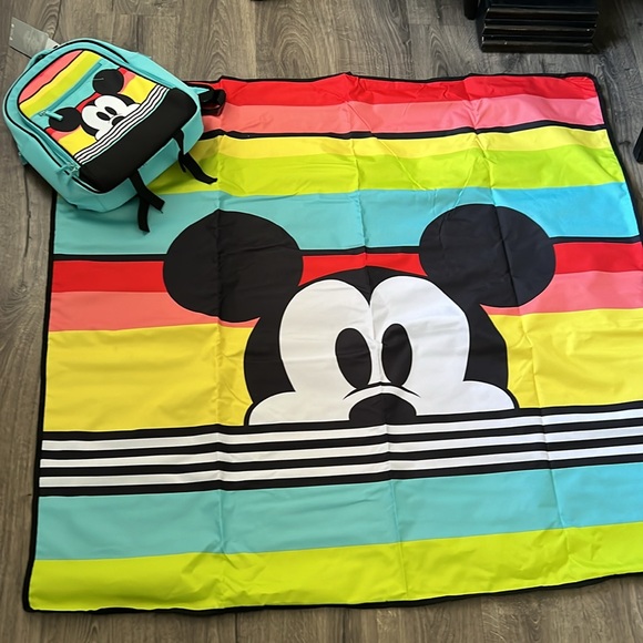 DISNEY picnic 🧺 backpack with picnic mat- BRAND NEW - Picture 3 of 16